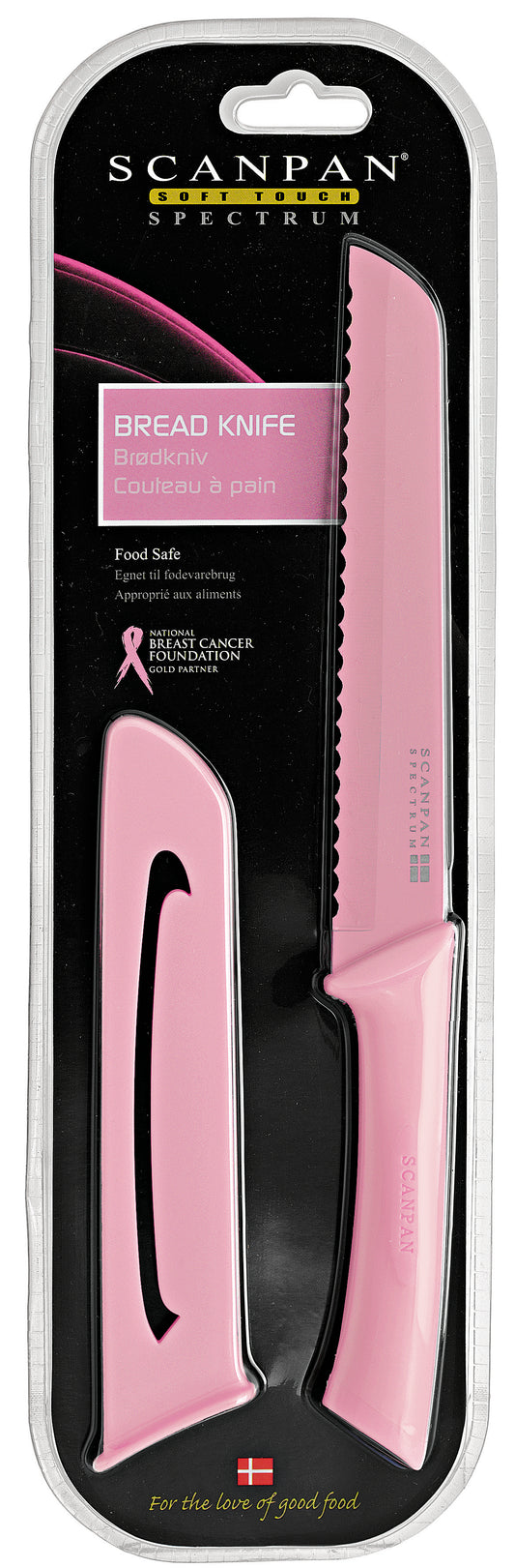 Scanpan Spectrum Pink Bread Knife NBCF 7"/18cm