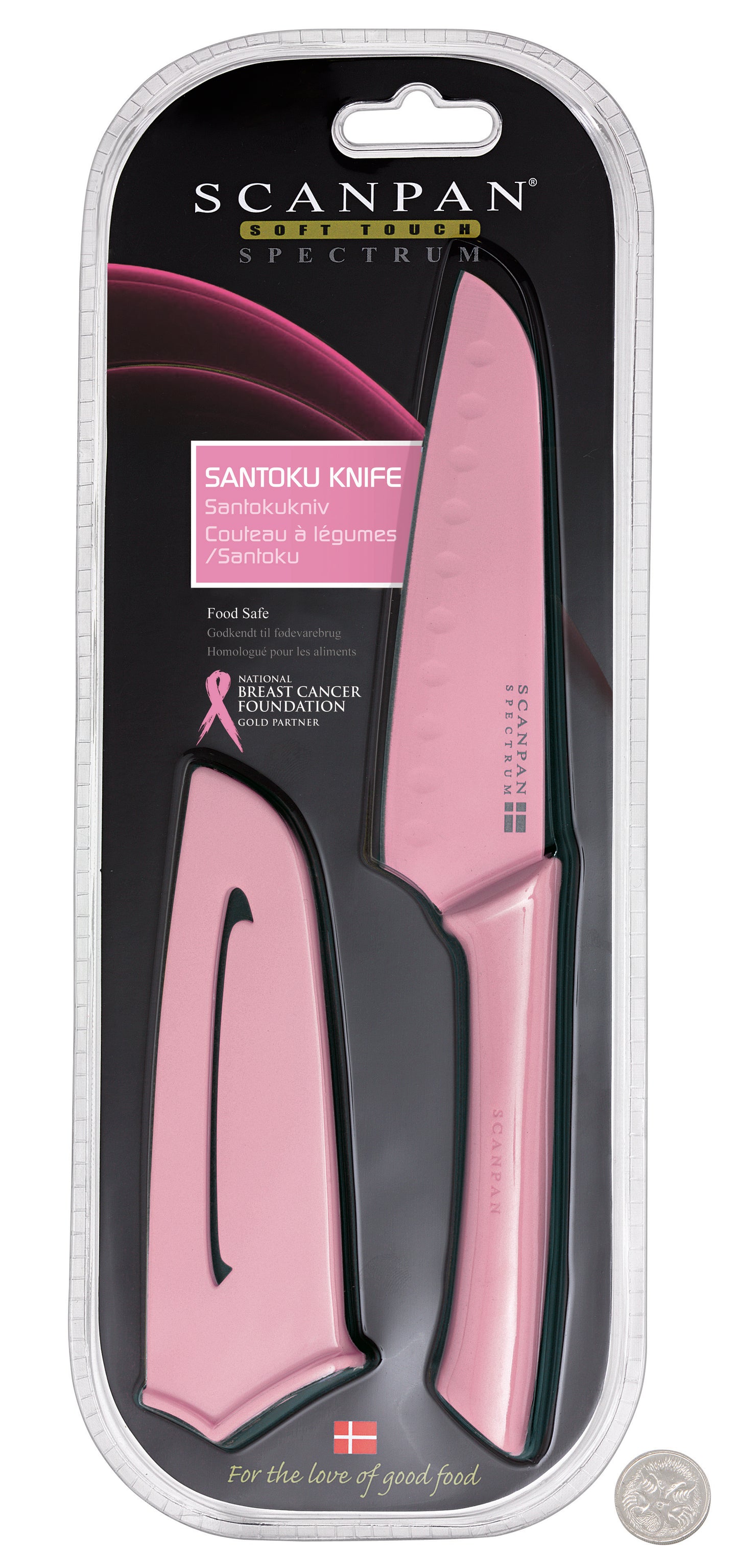 Scanpan Pink Santoku Knife NBCF 5.5"/14cm