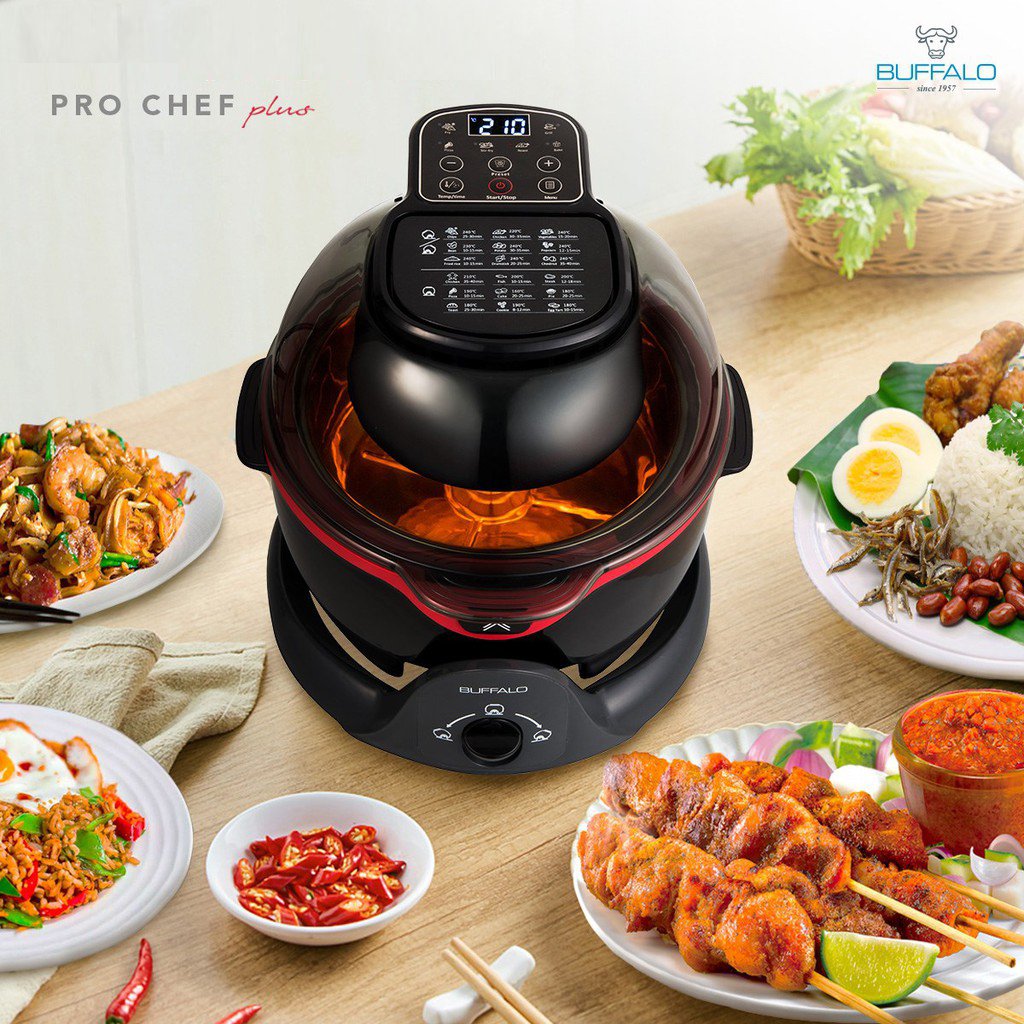 Buffalo Stainless Steel Smart Air Fryer 2.0- PRO CHEF PLUS