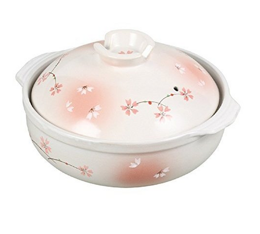 Earthenware Pot 2.2L Sakura Pink