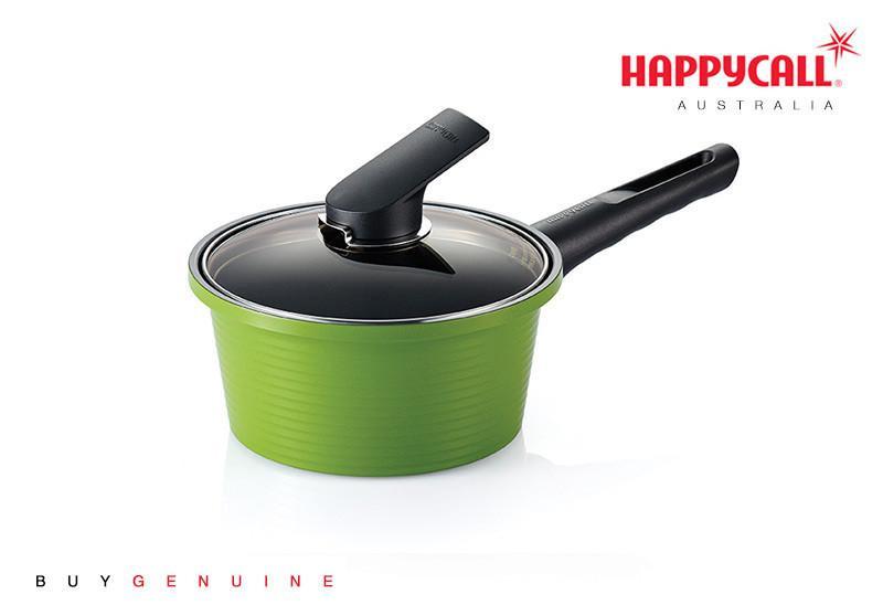 Happycall IH Alumite Ceramic Pot - 18cm Green Single Handle (1.8L)